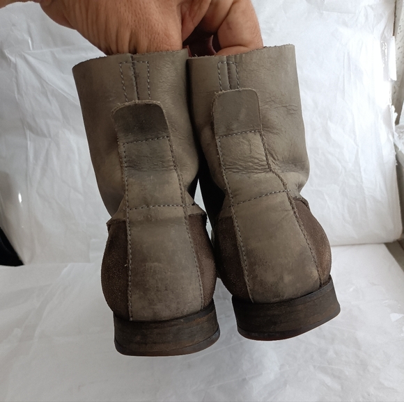Allsaints  Leather combat distressed men\'s Boots - Size 43 main image 10